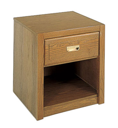 Woodcrest Nightstand w\/Top Drawer & Open Compartment Below